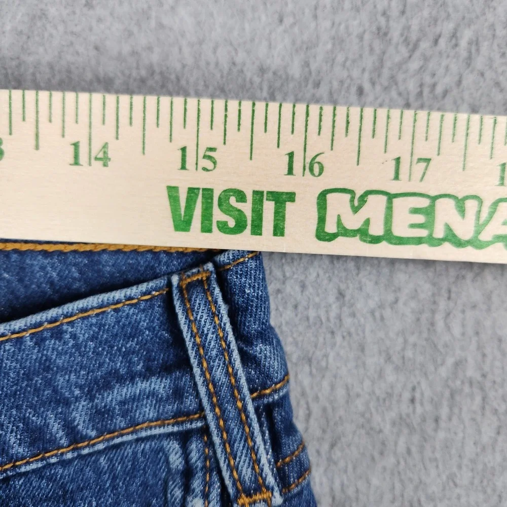 Levi's 537 Western Bootcut Jeans Mens 33x32 Blue Denim Mid Rise Rugged Straight